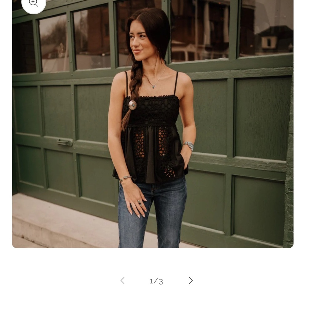 Elegant Black Lace Women’s Top
